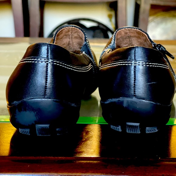 Women  Natural Soul by Naturalizer Fleet Zip loafer in black leather - Picture 7 of 8